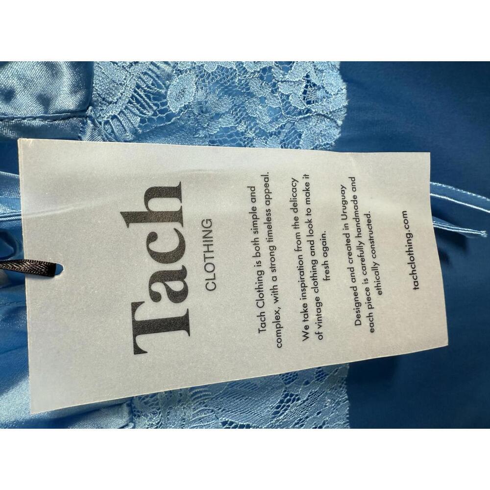 NWT Tach Women's Blue Satin Chemise XL - Picture 3 of 4